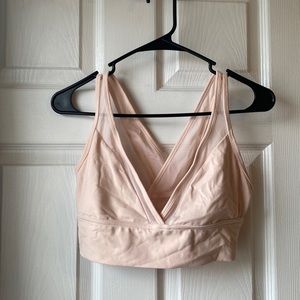 Aerie Chill Play Move Racerback Sheer Sports Bra